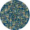 Martha Stewart x SAFAVIEH Machine Washable Area Rug Collection – 5′ x 8′, Navy & Gold, Slip Resistant & Easy Cleaning, Ideal for Ideal for Living Room, Bedroom, Dining Space (MSRW192N)(Navy/Gold)