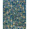 Martha Stewart x SAFAVIEH Machine Washable Area Rug Collection – 5′ x 8′, Navy & Gold, Slip Resistant & Easy Cleaning, Ideal for Ideal for Living Room, Bedroom, Dining Space (MSRW192N)(Navy/Gold)