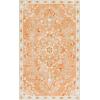 Martha Stewart x SAFAVIEH Machine Washable Area Rug Collection – 5′ x 8′, Rust & Beige, Slip Resistant & Easy Cleaning, Ideal for Ideal for Living Room, Bedroom, Dining Space (MSRW184Q)(Rust/Beige)