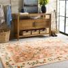 Martha Stewart x SAFAVIEH Machine Washable Area Rug Collection – 5′ x 8′, Rust & Gold, Slip Resistant & Easy Cleaning, Ideal for Ideal for Living Room, Bedroom, Dining Space (MSRW195Q)(Rust/Gold)