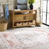 Martha Stewart x SAFAVIEH Machine Washable Area Rug Collection – 5′ x 8′, Sage & Light Rust, Slip Resistant & Easy Cleaning, Ideal for Ideal for Living Room, Bedroom, Dining Space (MSRW109W)(Sage/Light Rust)