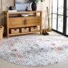 Martha Stewart x SAFAVIEH Machine Washable Area Rug Collection – 5′ x 8′, Sage & Light Rust, Slip Resistant & Easy Cleaning, Ideal for Ideal for Living Room, Bedroom, Dining Space (MSRW109W)(Sage/Light Rust)