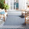 Martha Stewart x SAFAVIEH Outdoor Area Rug Collection – 8′ x 10′, Grey, Weather Resistant & Washable, Ideal for Patio, Backyard, Mudroom, Deck, Dining Space (MSRO331F)(Grey/Cream)