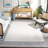 Martha Stewart x SAFAVIEH Outdoor Area Rug Collection – 8′ x 10′, Grey, Weather Resistant & Washable, Ideal for Patio, Backyard, Mudroom, Deck, Dining Space (MSRO331F)(Silver/Grey)