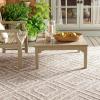 Martha Stewart x SAFAVIEH Outdoor Area Rug Collection – 8′ x 10′, Light Beige & Brown, Weather Resistant & Washable, Ideal for Patio, Backyard, Mudroom, Deck, Dining Space (MSRO218B)(Light Beige/Brown)