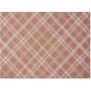 Chilewich Martha by Martha Stewart Ribbons Rug in Abalone – 23″x36″- Easy Care – Premium Indoor/Outdoor Floor Mat for Entry, Kitchen, Bath, Pool with Non-Slip Backing(Burnt Coral)