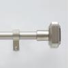 Martha Stewart Wellington Curtain Rod for Windows 36 to 66 inches, Adjustable Length 1 inch Diameter Metal Curtain Rod with Finials, 36” – 66”, Matte Nickel(Nickel)