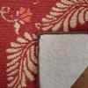 Martha Stewart x SAFAVIEH Area Rug Collection – 8′ x 10′, Plumage Blue, Handmade Wool, Ideal for Living Room, Bedroom, Office, Dining Space (MSR3753A)(Saffron Red)