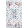 Martha Stewart x SAFAVIEH Machine Washable Area Rug Collection – 5′ x 8′, Sage & Light Rust, Slip Resistant & Easy Cleaning, Ideal for Ideal for Living Room, Bedroom, Dining Space (MSRW109W)(Sage/Light Rust)