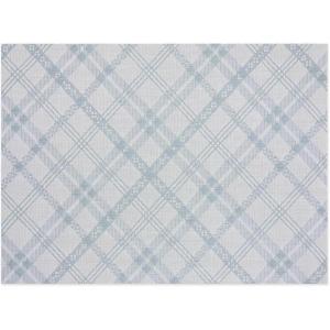 Chilewich Martha by Martha Stewart Ribbons Rug in Abalone – 23″x36″- Easy Care – Premium Indoor/Outdoor Floor Mat for Entry, Kitchen, Bath, Pool with Non-Slip Backing(Sea)