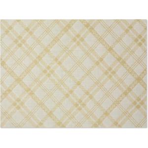 Chilewich Martha by Martha Stewart Ribbons Rug in Abalone – 23″x36″- Easy Care – Premium Indoor/Outdoor Floor Mat for Entry, Kitchen, Bath, Pool with Non-Slip Backing(Wheat)