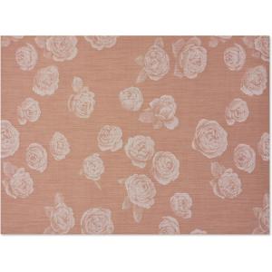 Chilewich Martha by Martha Stewart Rosette Rug in Burnt Coral -23″x36″- Easy Care – Premium Indoor/Outdoor Floor Mat for Entry, Kitchen, Bath, Pool with Non-Slip Backing(Burnt Coral)
