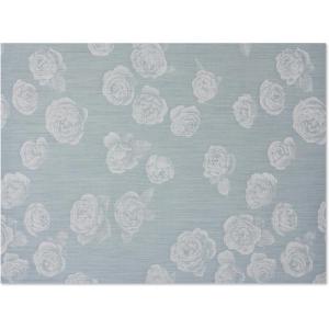 Chilewich Martha by Martha Stewart Rosette Rug in Burnt Coral -23″x36″- Easy Care – Premium Indoor/Outdoor Floor Mat for Entry, Kitchen, Bath, Pool with Non-Slip Backing(Sea)