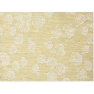 Chilewich Martha by Martha Stewart Rosette Rug in Burnt Coral -23″x36″- Easy Care – Premium Indoor/Outdoor Floor Mat for Entry, Kitchen, Bath, Pool with Non-Slip Backing(Wheat)