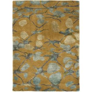 Martha Stewart x SAFAVIEH Area Rug Collection – 8′ x 10′, Bard Red, Hand-Knotted Silk & Wool, Ideal for Living Room, Bedroom, Office, Dining Space (MSR8641B)(Husk Brown)