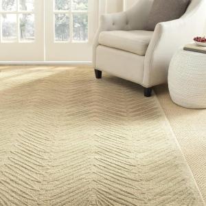 Martha Stewart x SAFAVIEH Area Rug Collection – 8′ x 10′, Chamois Beige, Handmade Wool & Viscose, Ideal for Living Room, Bedroom, Office, Dining Space (MSR3612A)(Oolong Tea Green)