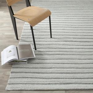 Martha Stewart x SAFAVIEH Area Rug Collection – 8′ x 10′, Nimbus Cloud Gray, Handmade Wool & Viscose, Ideal for Living Room, Bedroom, Office, Dining Space (MSR3619A)