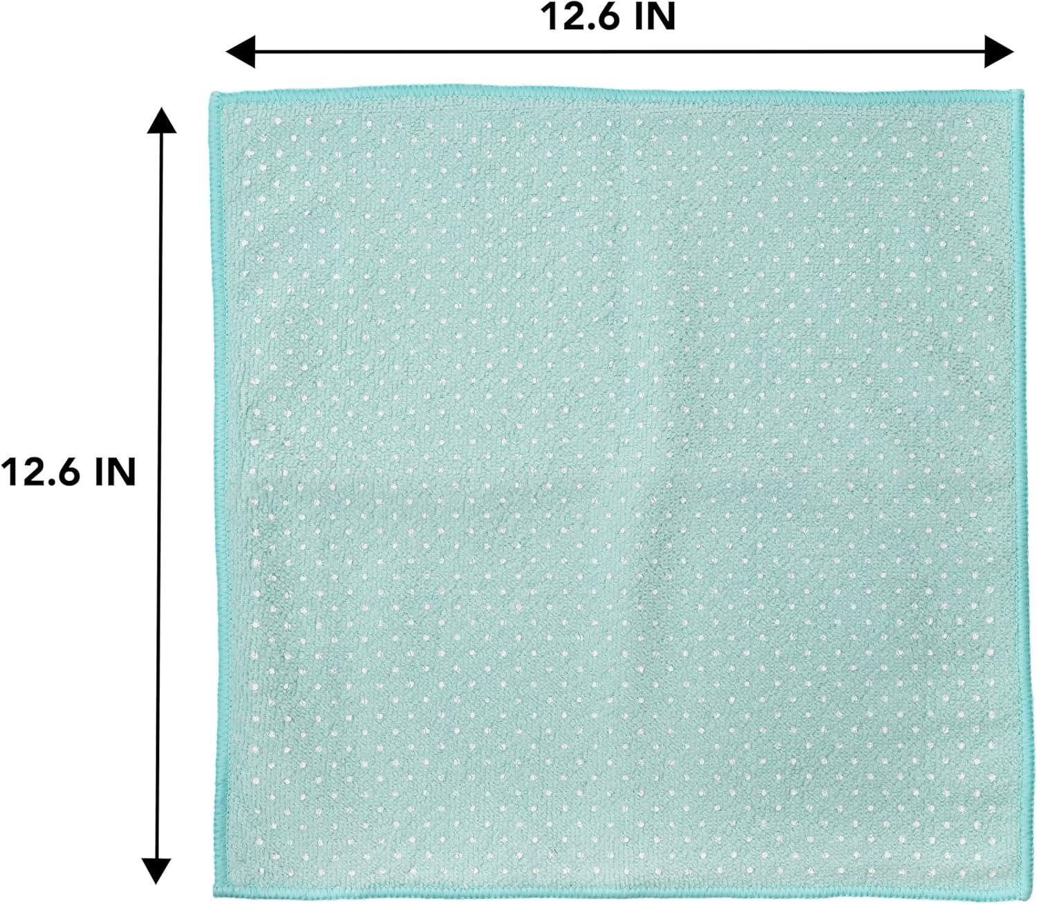 image:imageMartha Stewart Microfiber Scrub Kitchen Cloths Polka Dot 12 Count