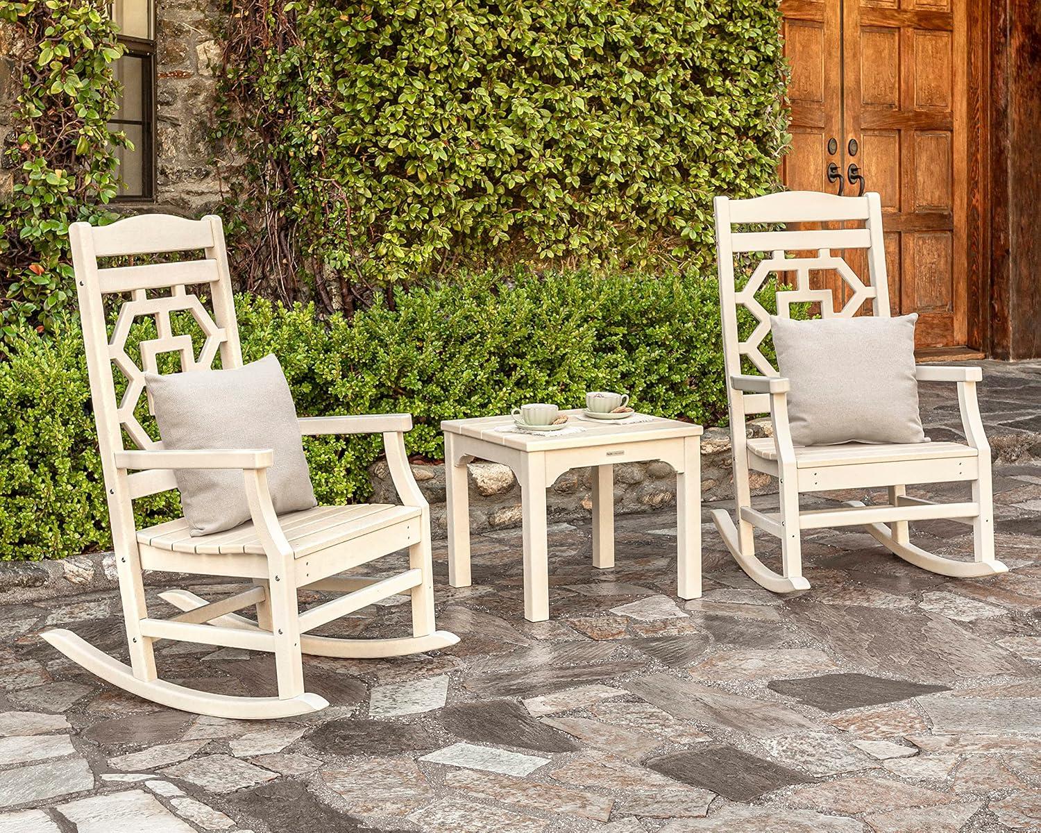 image:imageMartha Stewart by POLYWOOD Chinoiserie 3Piece Rocking Chair Set in GreenSand