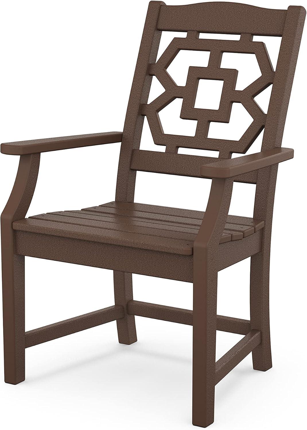 image:imageMartha Stewart by POLYWOOD Chinoiserie 5Piece Farmhouse Dining Set with Benches in GreenMahogany