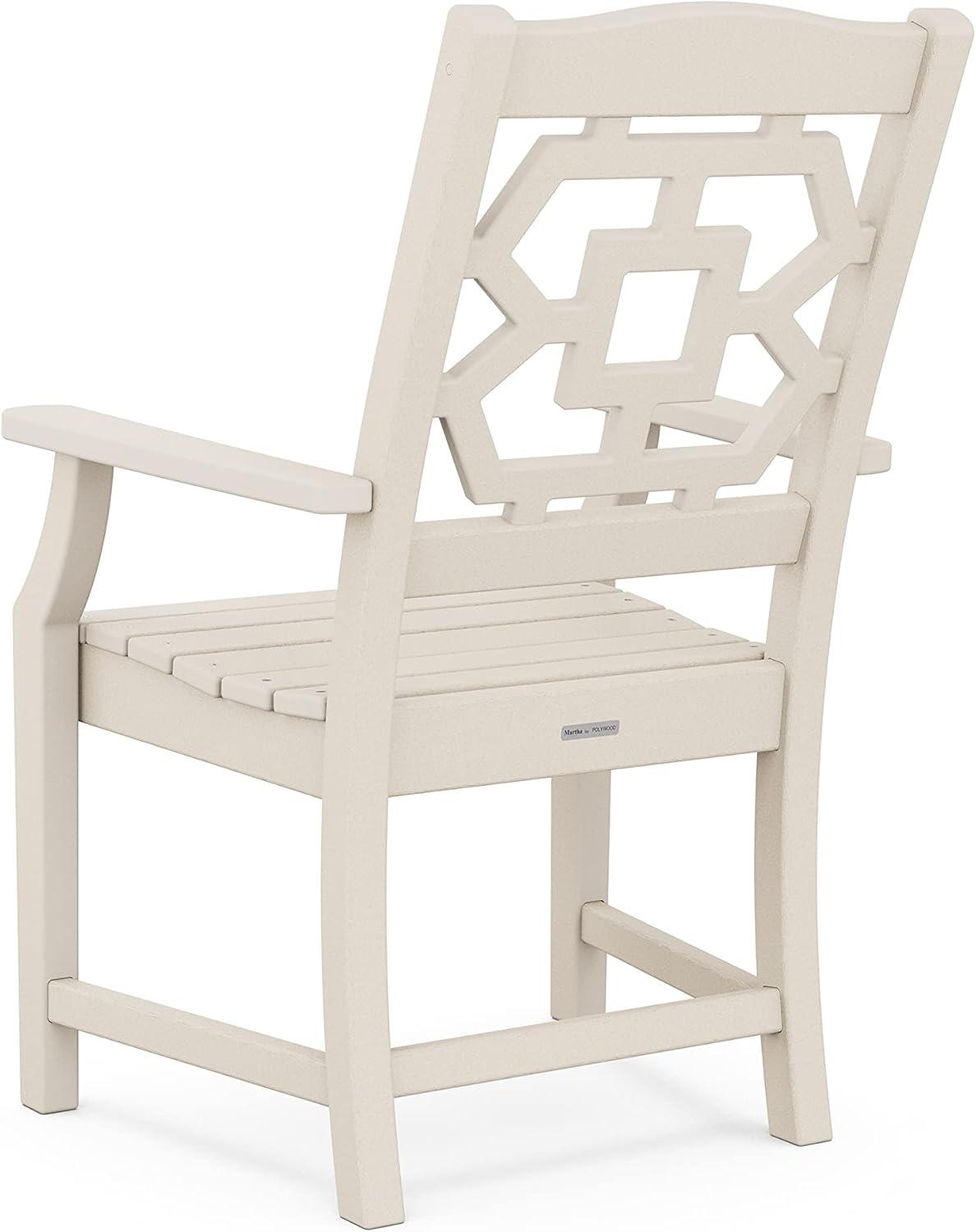 image:imageMartha Stewart by POLYWOOD Chinoiserie 5Piece Farmhouse Dining Set with Benches in GreenSand