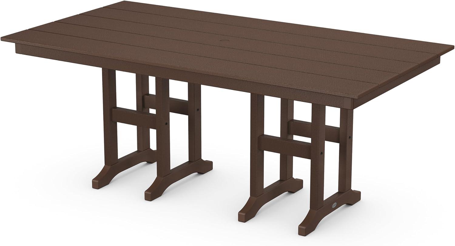 image:imageMartha Stewart by POLYWOOD Chinoiserie 6Piece Farmhouse Dining Set with Bench in GreenMahogany