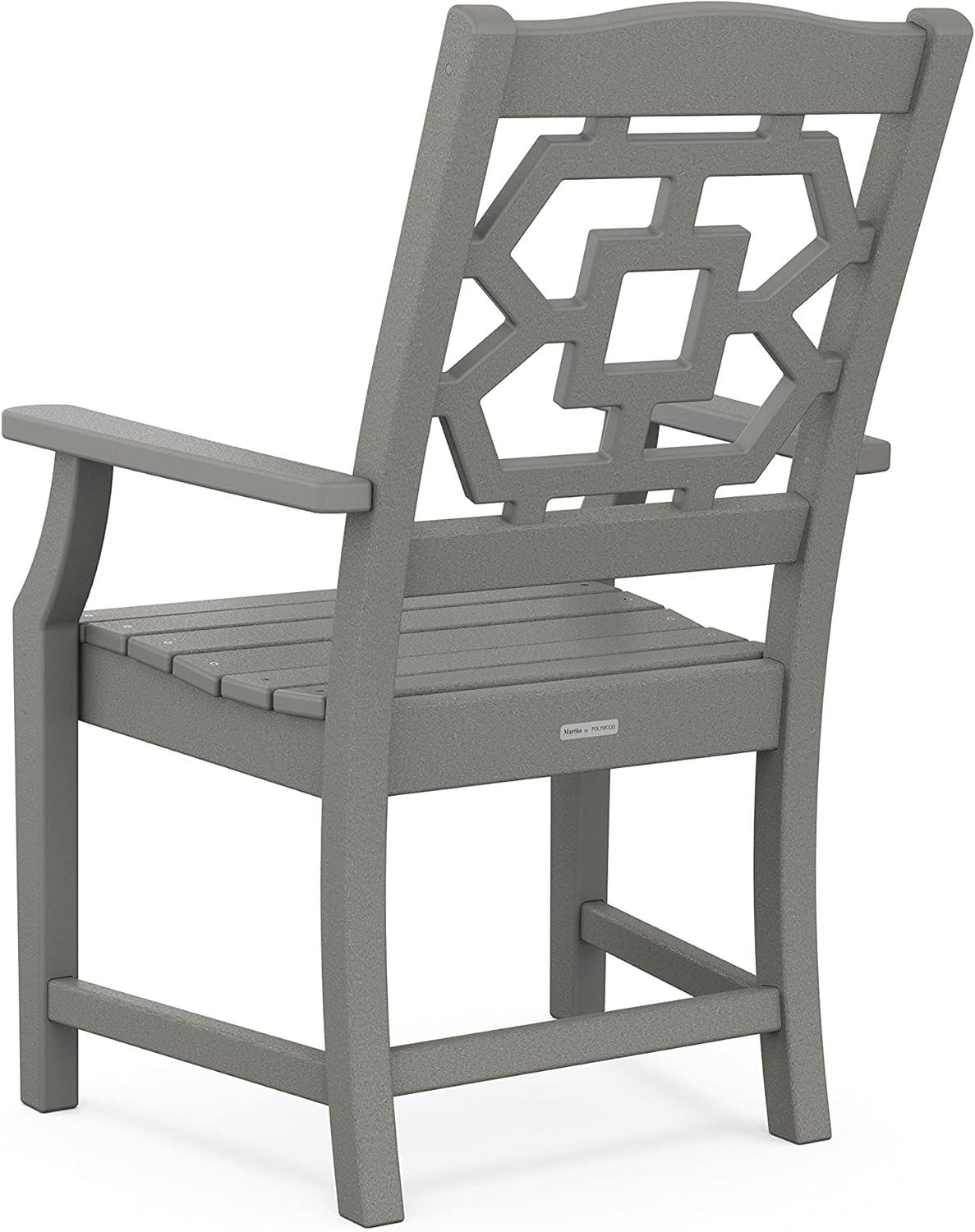 image:imageMartha Stewart by POLYWOOD Chinoiserie 6Piece Farmhouse Dining Set with Bench in GreenSlate Grey
