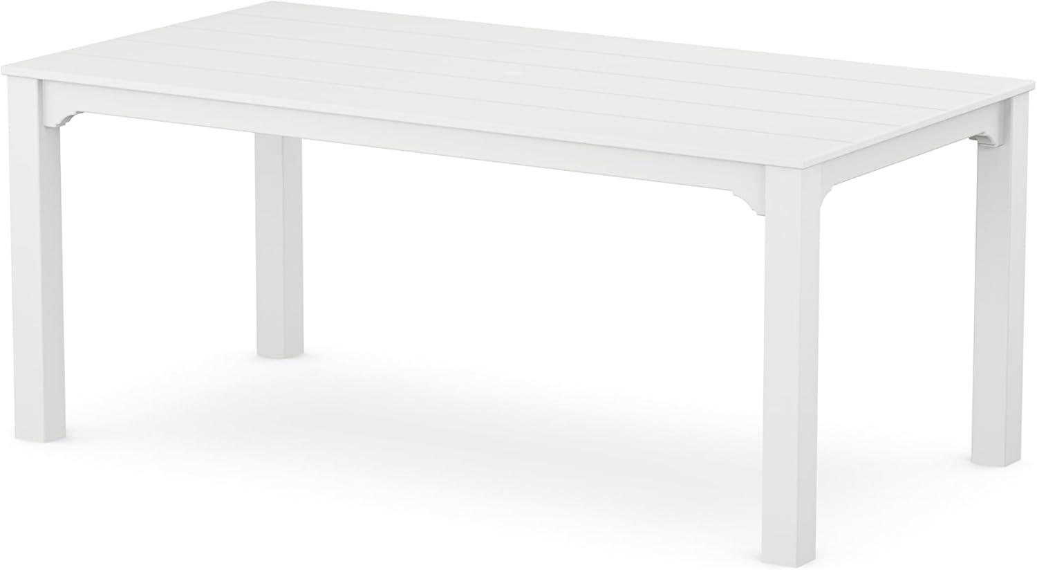 image:imageMartha Stewart by POLYWOOD Chinoiserie 6Piece Parsons Dining Set with Bench Exclusive in TeakWhite