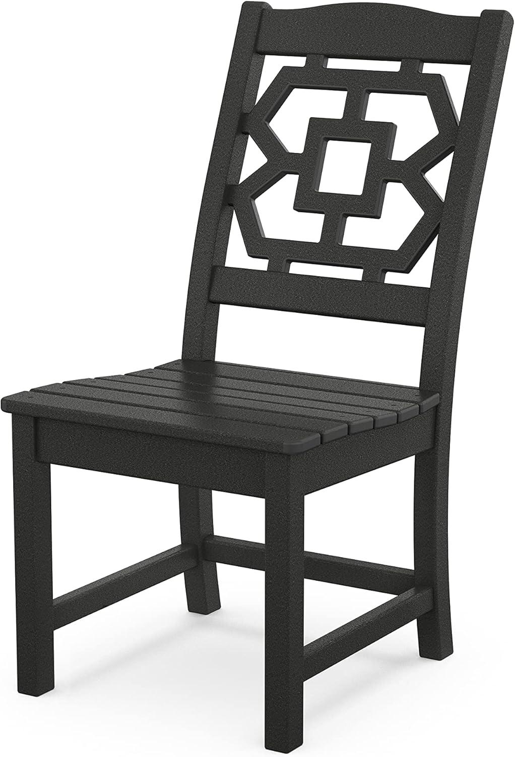 image:imageMartha Stewart by POLYWOOD Chinoiserie 7Piece Parsons Dining Set Exclusive in BlackBlack