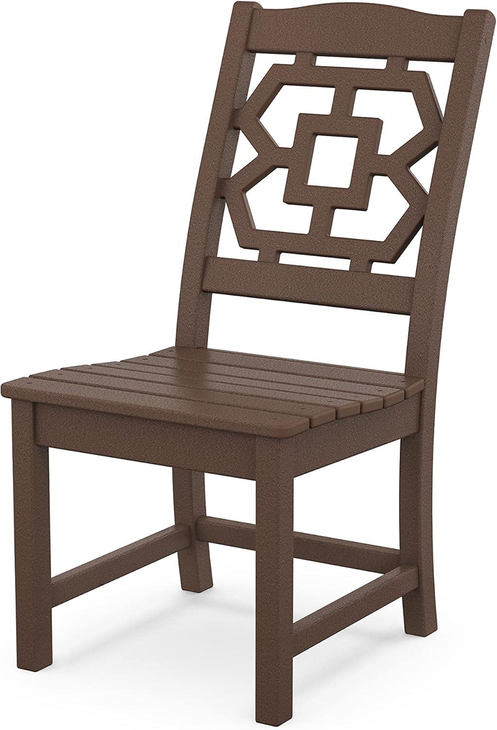image:imageMartha Stewart by POLYWOOD Chinoiserie 7Piece Parsons Dining Set Exclusive in BlackMahogany