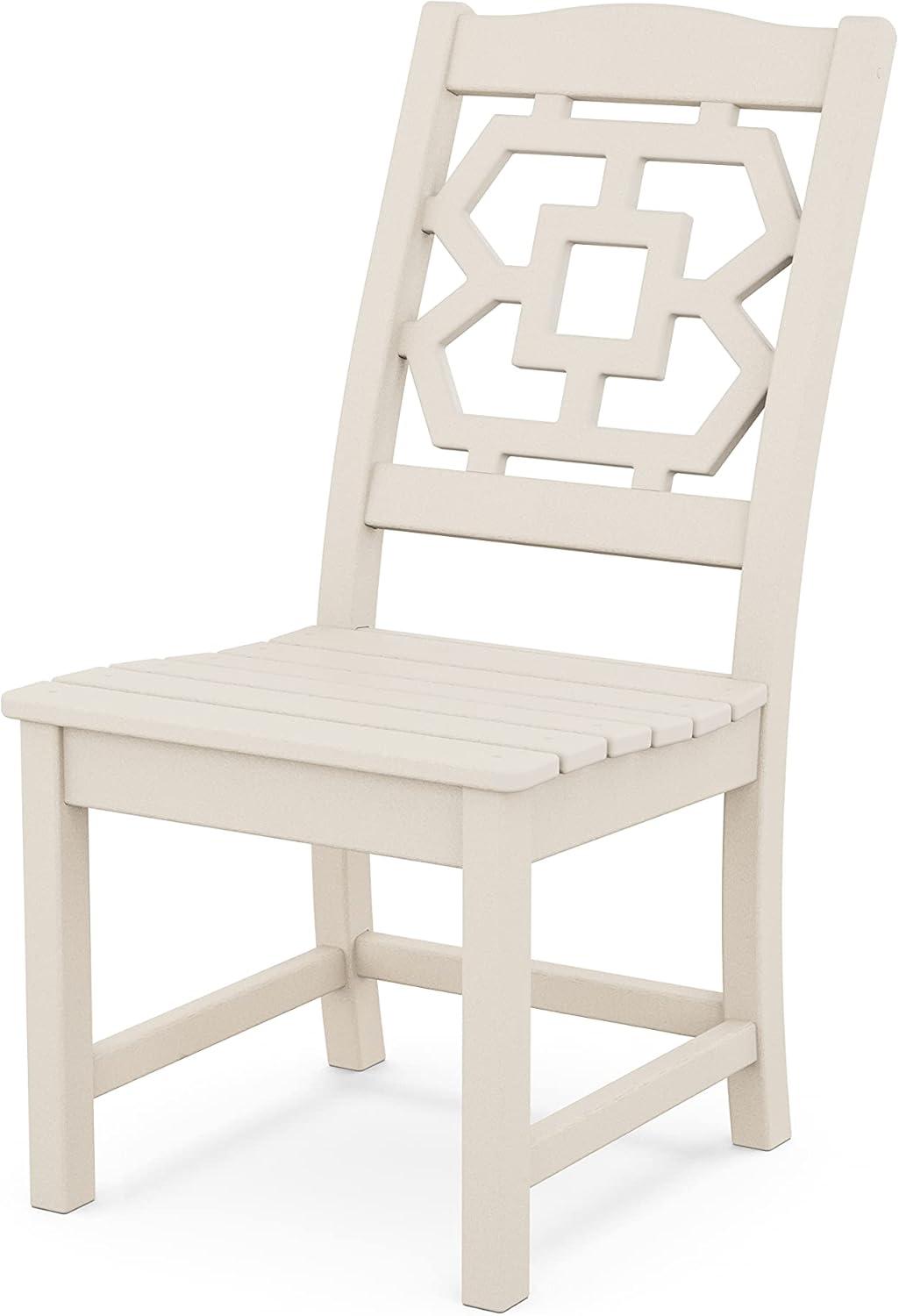 image:imageMartha Stewart by POLYWOOD Chinoiserie 7Piece Parsons Dining Set Exclusive in BlackSand