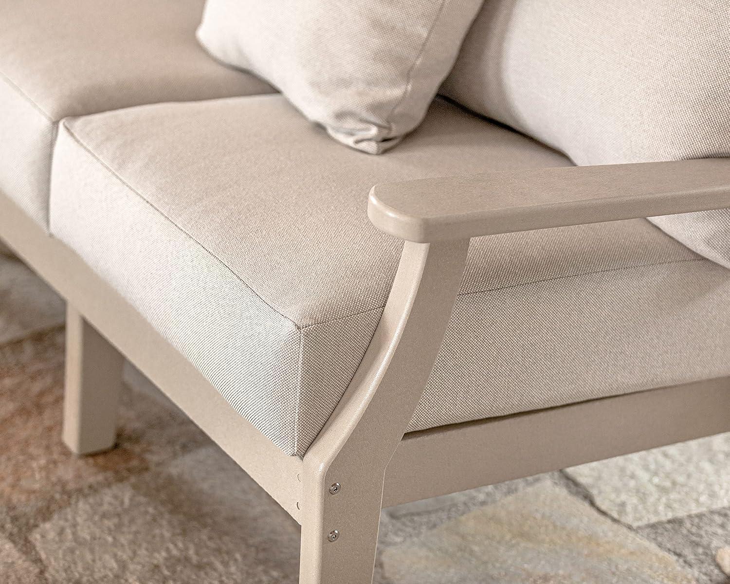 image:imageMartha Stewart by POLYWOOD Chinoiserie Deep Seating Sofa in WhiteGlacier SpaWhite Navy Linen