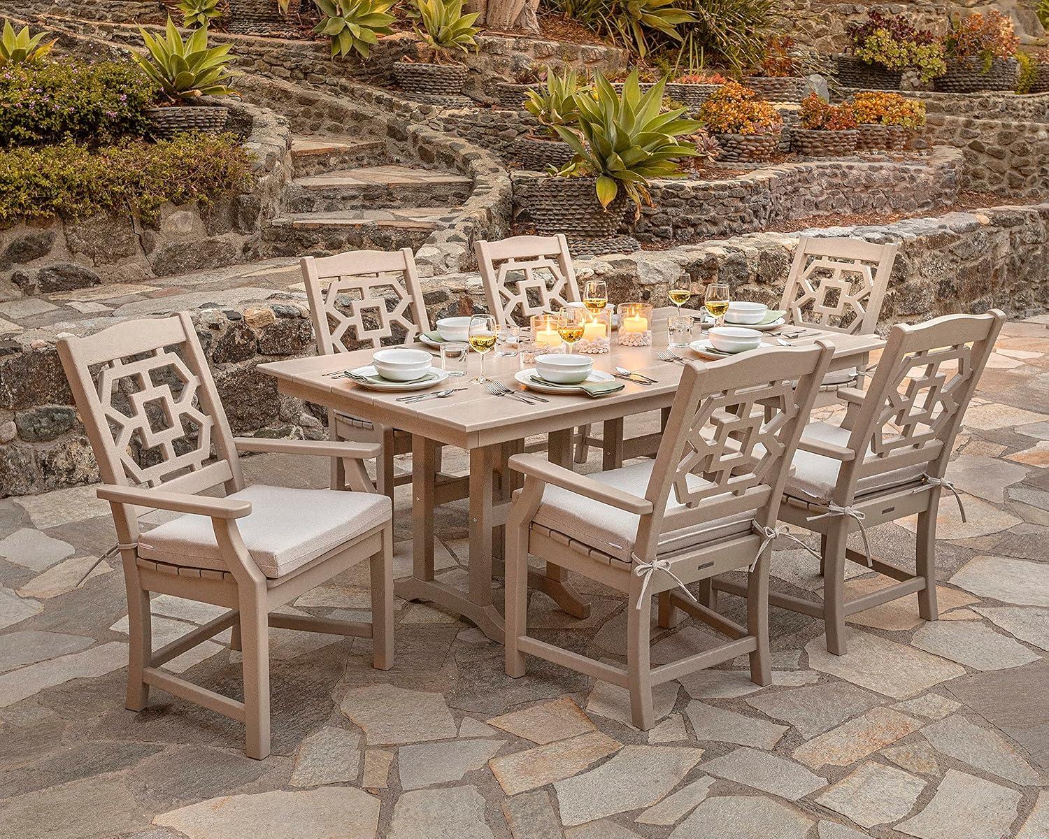 image:imageMartha Stewart by POLYWOOD Chinoiserie Dining Arm Chair in GreenSand