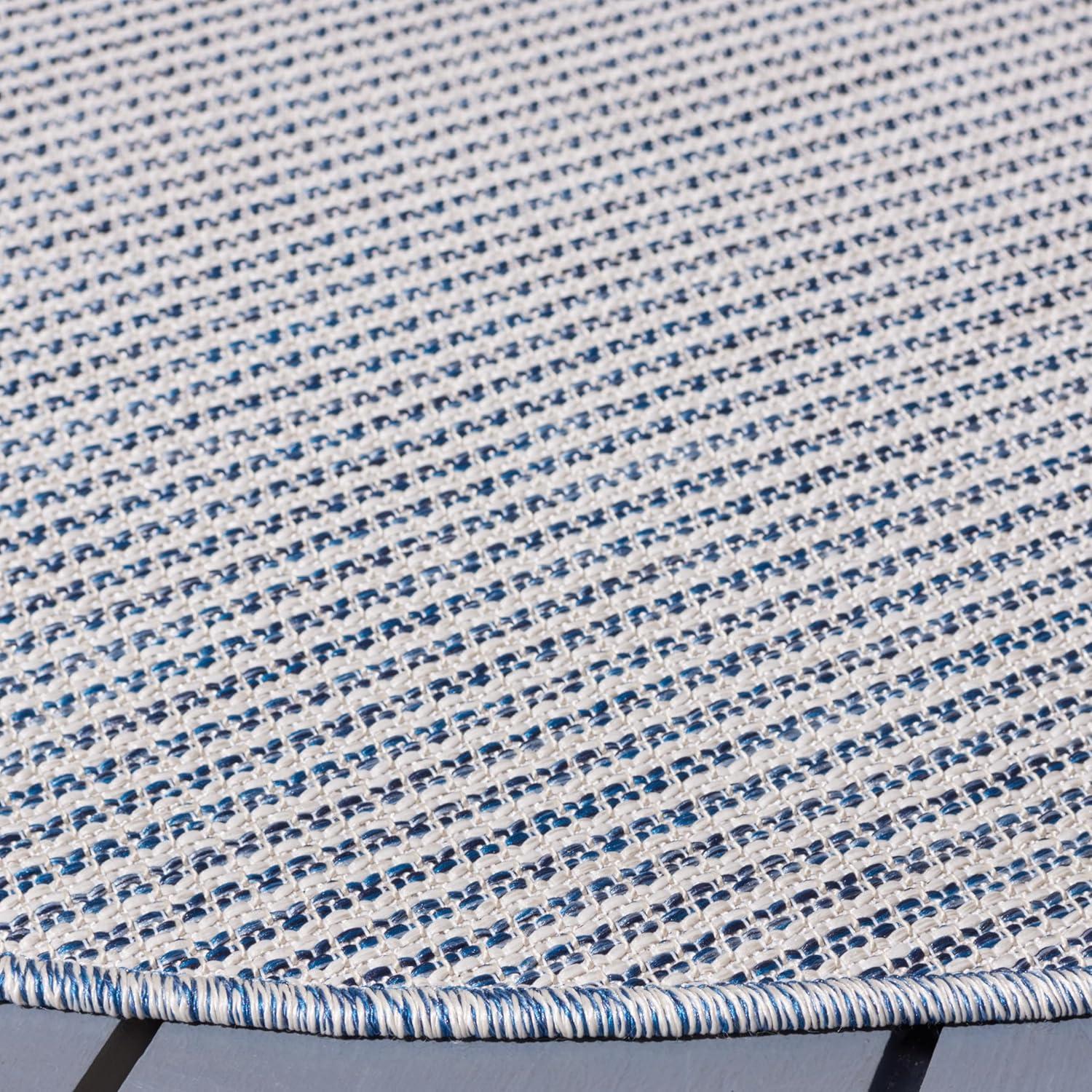 image:imageMartha Stewart x SAFAVIEH Outdoor Area Rug Collection 65 Round Navy Weather Resistant amp Washable Ideal for Patio Backyard Mudroom Deck Dining Space MSR4490NNavy