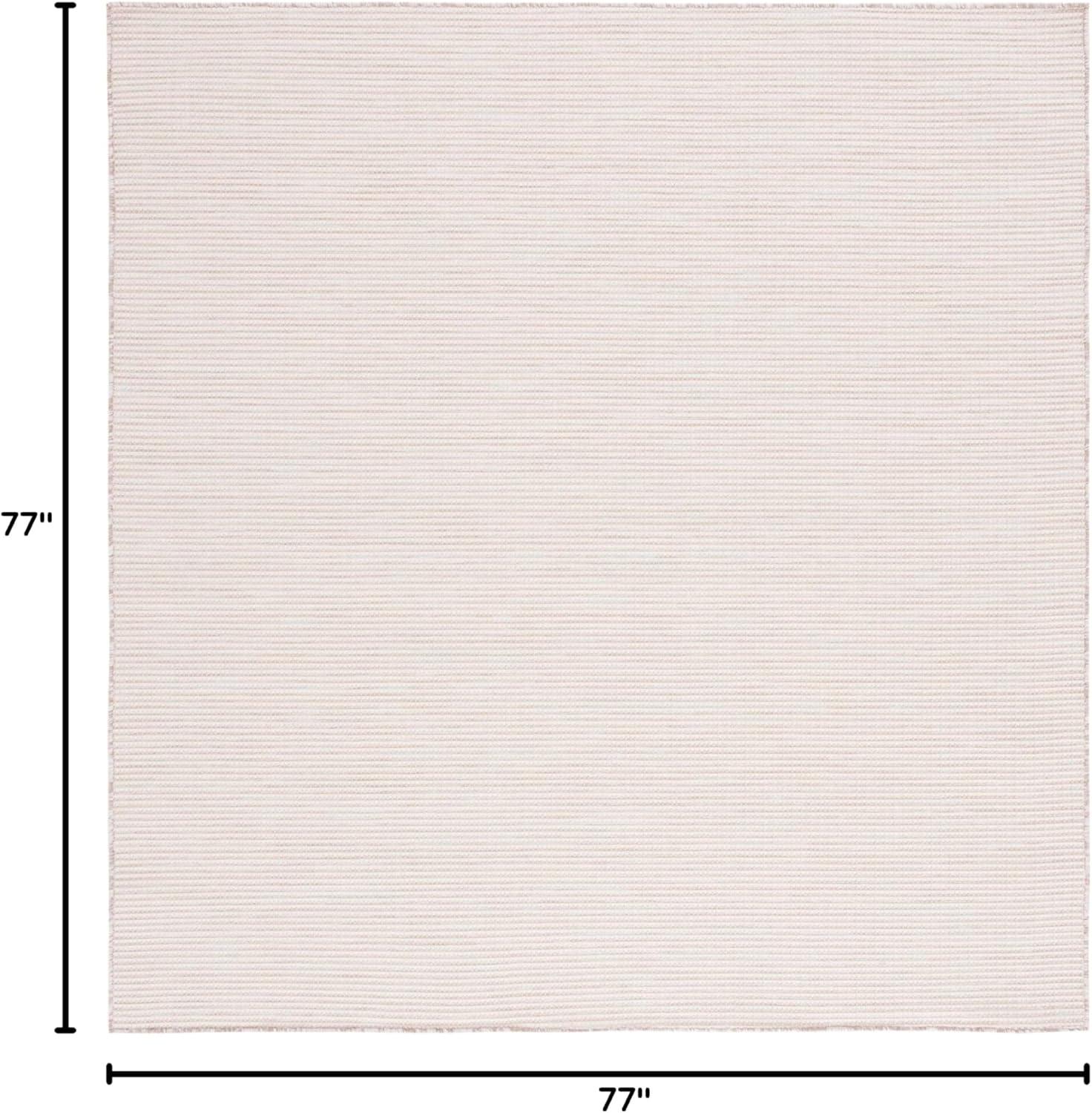 image:imageMartha Stewart x SAFAVIEH Outdoor Area Rug Collection 65 Round Navy Weather Resistant amp Washable Ideal for Patio Backyard Mudroom Deck Dining Space MSR4490NBeige
