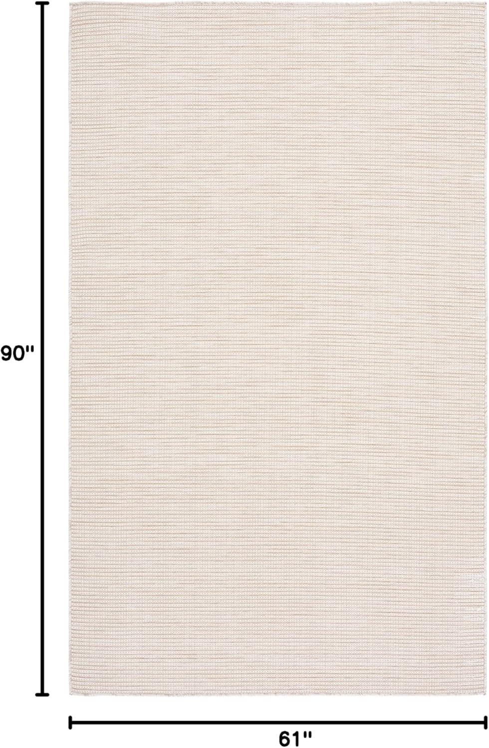 image:imageMartha Stewart x SAFAVIEH Outdoor Area Rug Collection 65 Round Navy Weather Resistant amp Washable Ideal for Patio Backyard Mudroom Deck Dining Space MSR4490NBeige