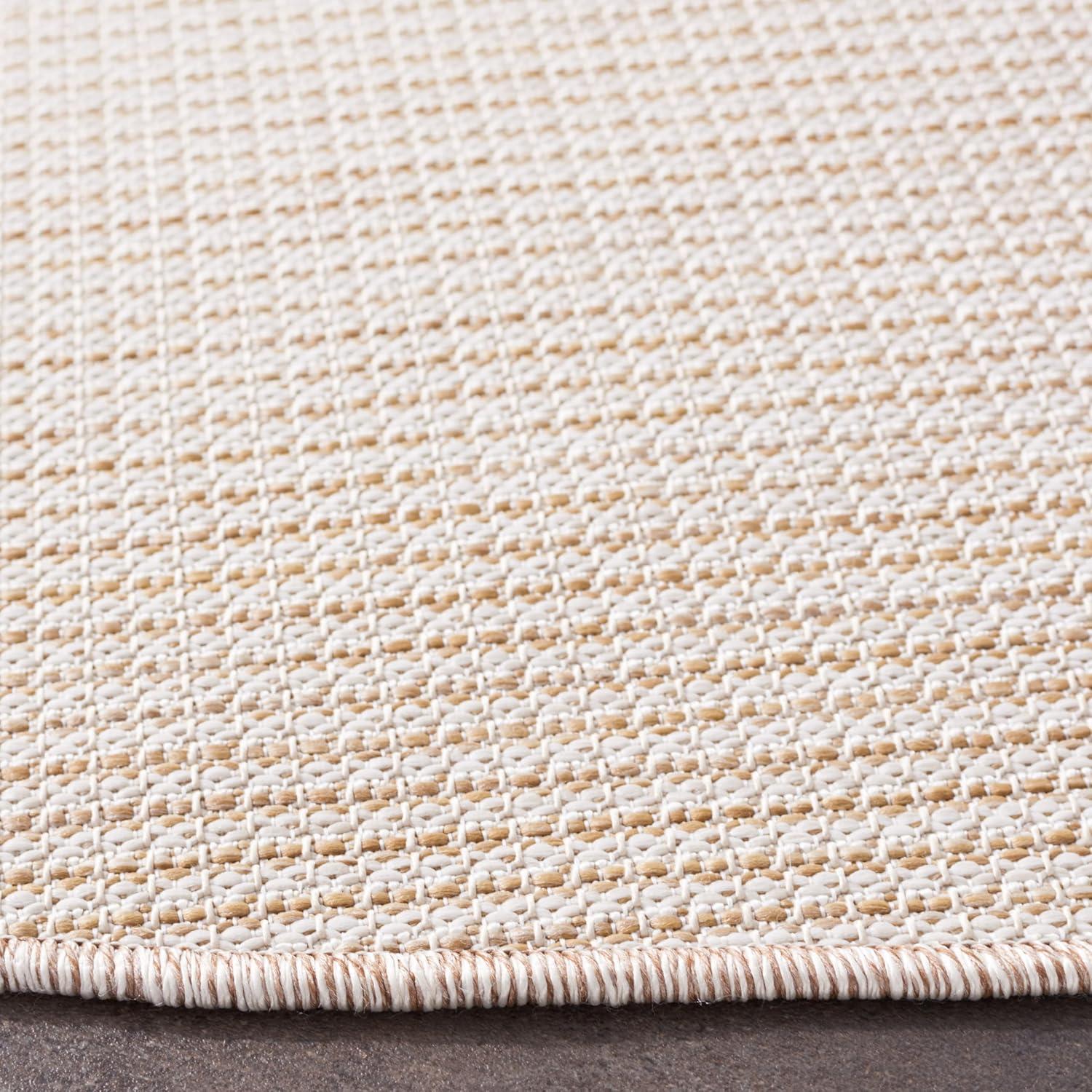 image:imageMartha Stewart x SAFAVIEH Outdoor Area Rug Collection 65 Round Navy Weather Resistant amp Washable Ideal for Patio Backyard Mudroom Deck Dining Space MSR4490NBeige