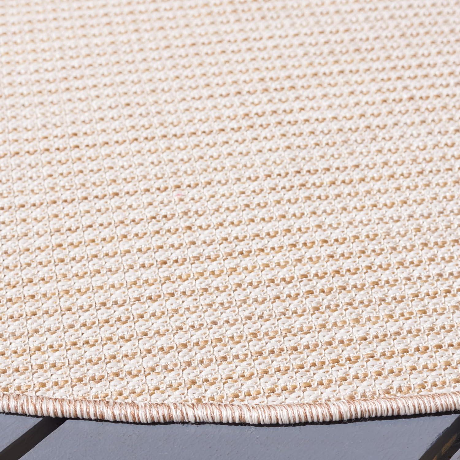 image:imageMartha Stewart x SAFAVIEH Outdoor Area Rug Collection 65 Round Navy Weather Resistant amp Washable Ideal for Patio Backyard Mudroom Deck Dining Space MSR4490NBeige