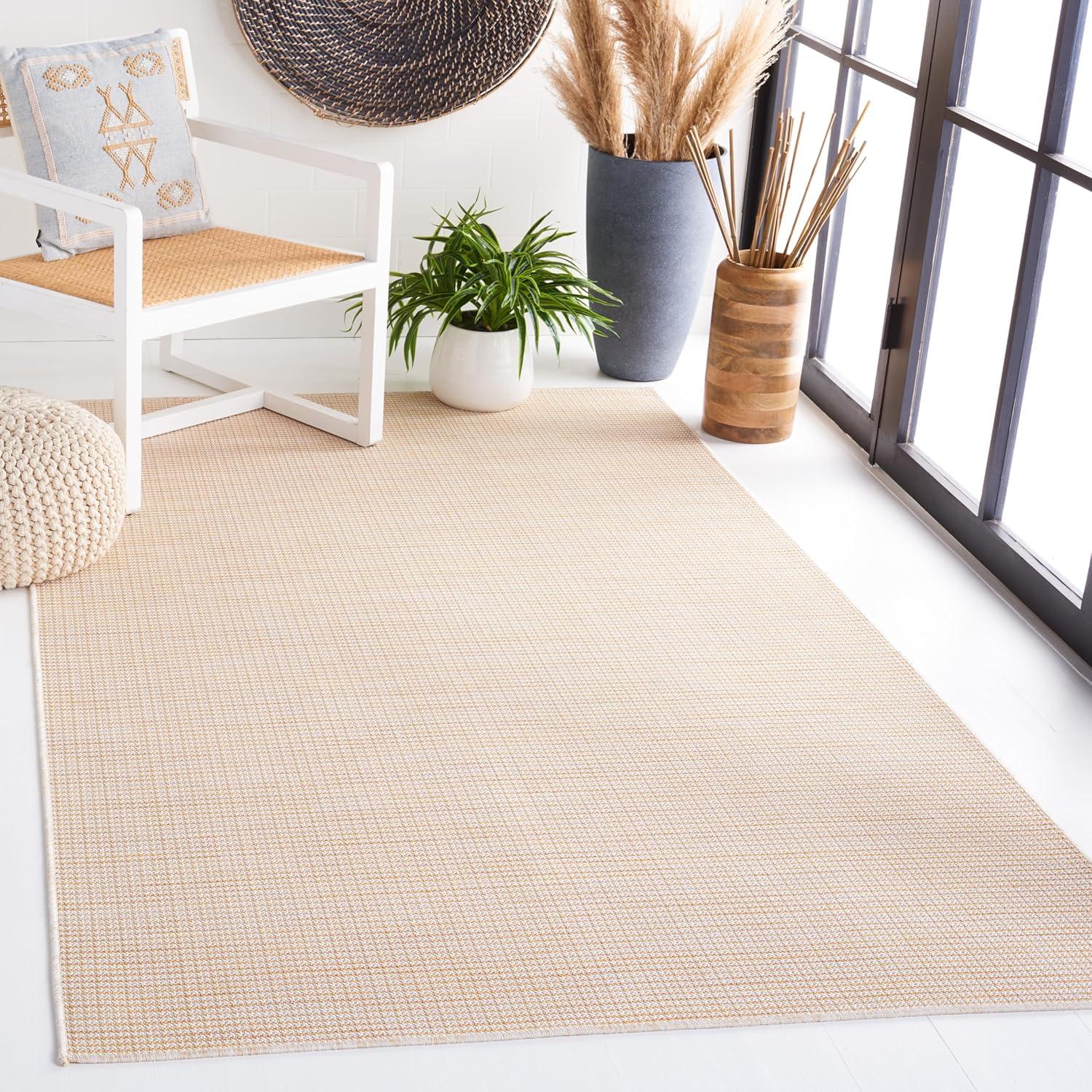 image:imageMartha Stewart x SAFAVIEH Outdoor Area Rug Collection 65 Round Navy Weather Resistant amp Washable Ideal for Patio Backyard Mudroom Deck Dining Space MSR4490NYellow
