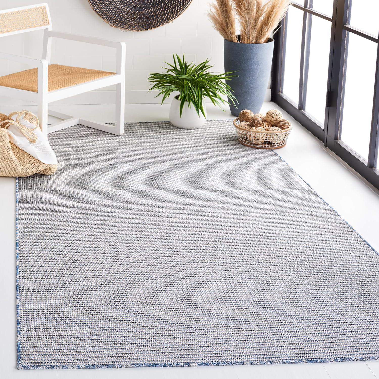 image:imageMartha Stewart x SAFAVIEH Outdoor Area Rug Collection 65 Round Navy Weather Resistant amp Washable Ideal for Patio Backyard Mudroom Deck Dining Space MSR4490NNavy