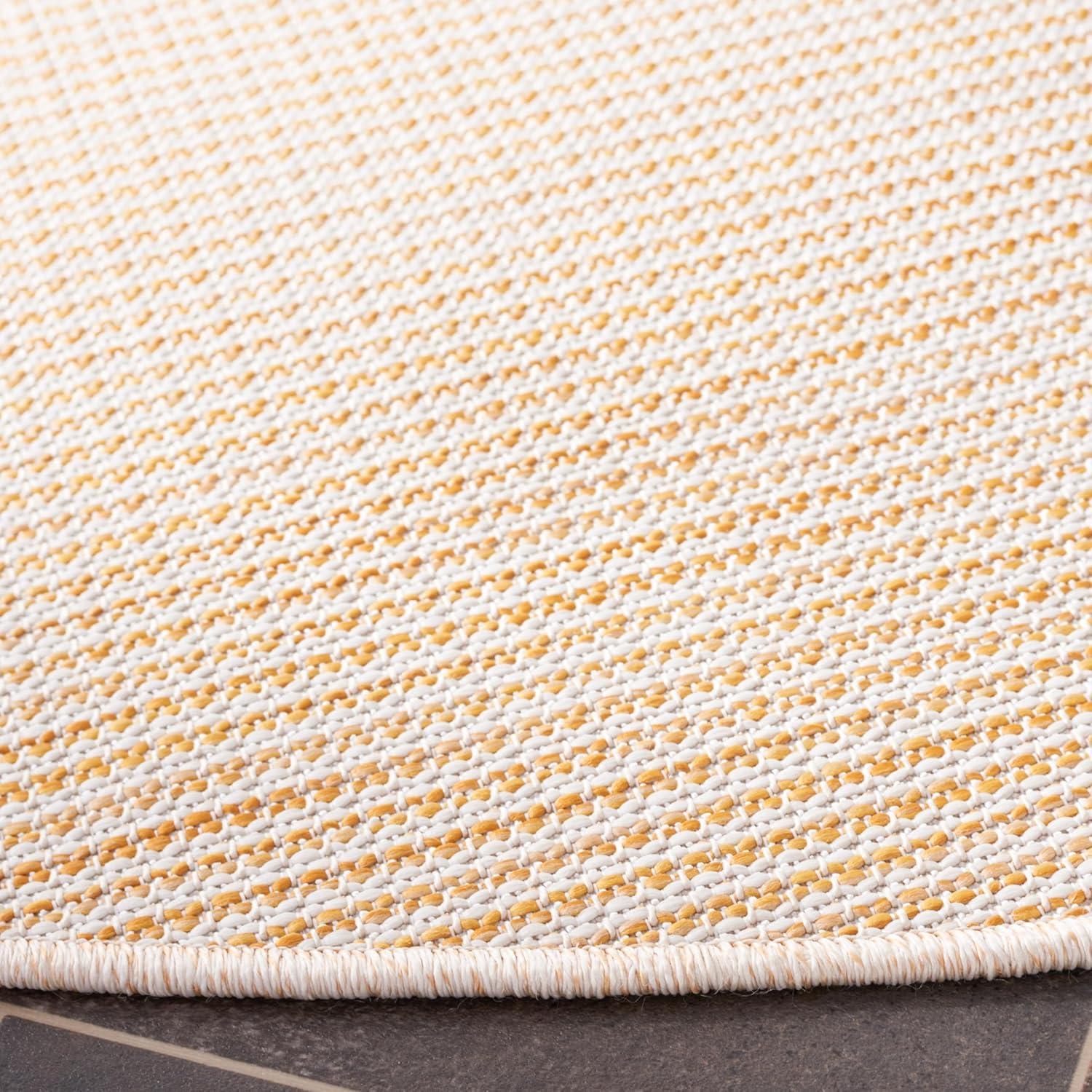 image:imageMartha Stewart x SAFAVIEH Outdoor Area Rug Collection 65 Round Navy Weather Resistant amp Washable Ideal for Patio Backyard Mudroom Deck Dining Space MSR4490NYellow