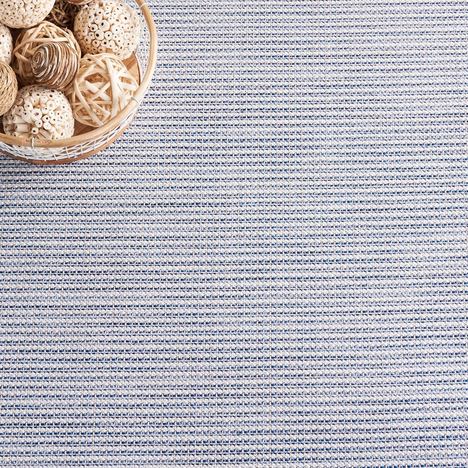 image:imageMartha Stewart x SAFAVIEH Outdoor Area Rug Collection 65 Round Navy Weather Resistant amp Washable Ideal for Patio Backyard Mudroom Deck Dining Space MSR4490NNavy