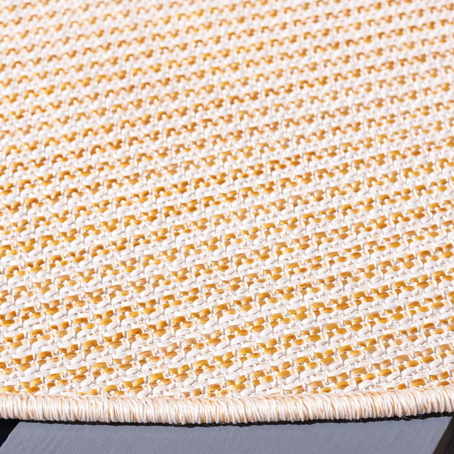 image:imageMartha Stewart x SAFAVIEH Outdoor Area Rug Collection 65 Round Navy Weather Resistant amp Washable Ideal for Patio Backyard Mudroom Deck Dining Space MSR4490NYellow