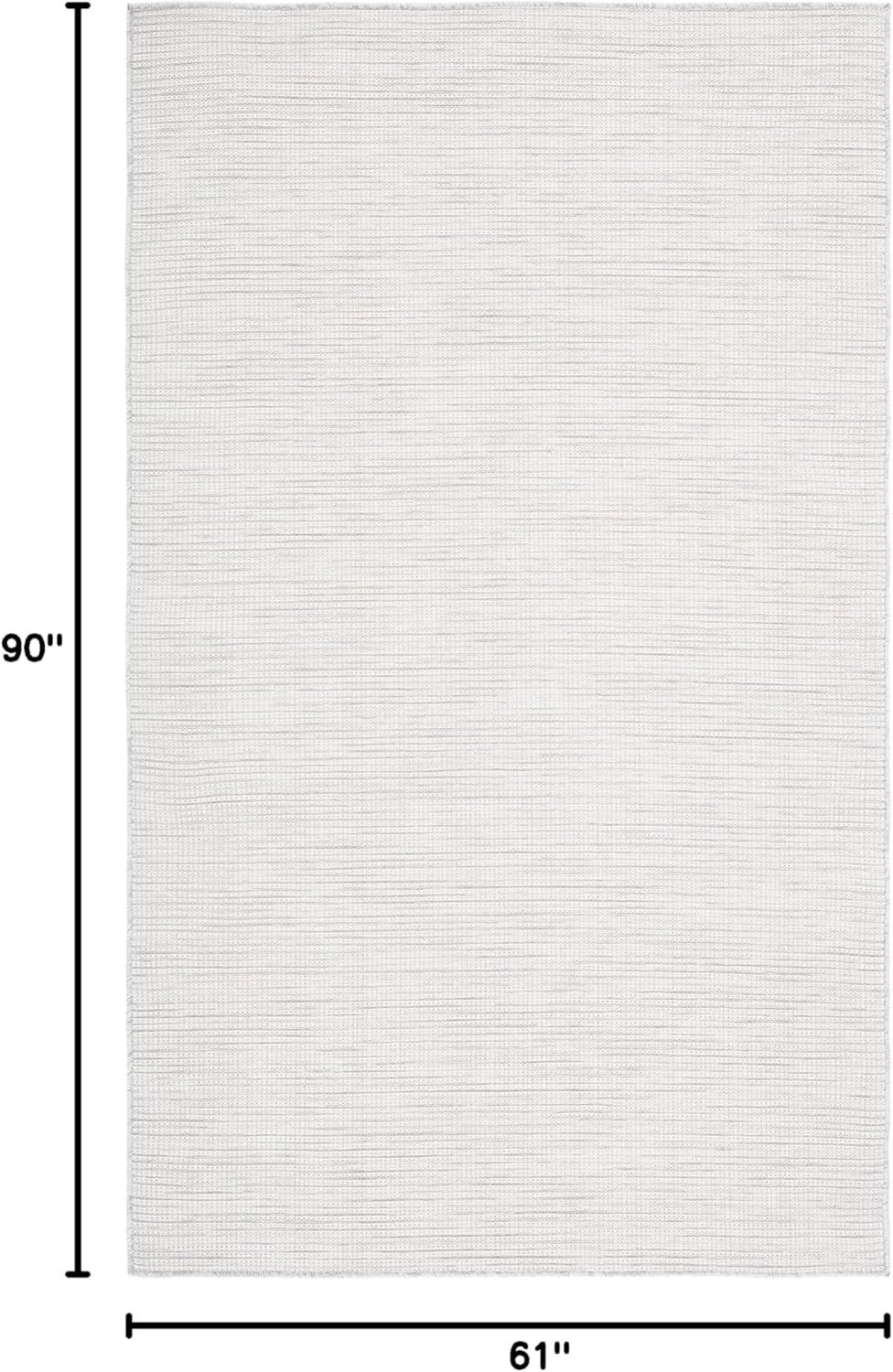 image:imageMartha Stewart x SAFAVIEH Outdoor Area Rug Collection 65 Round Navy Weather Resistant amp Washable Ideal for Patio Backyard Mudroom Deck Dining Space MSR4490NIvory