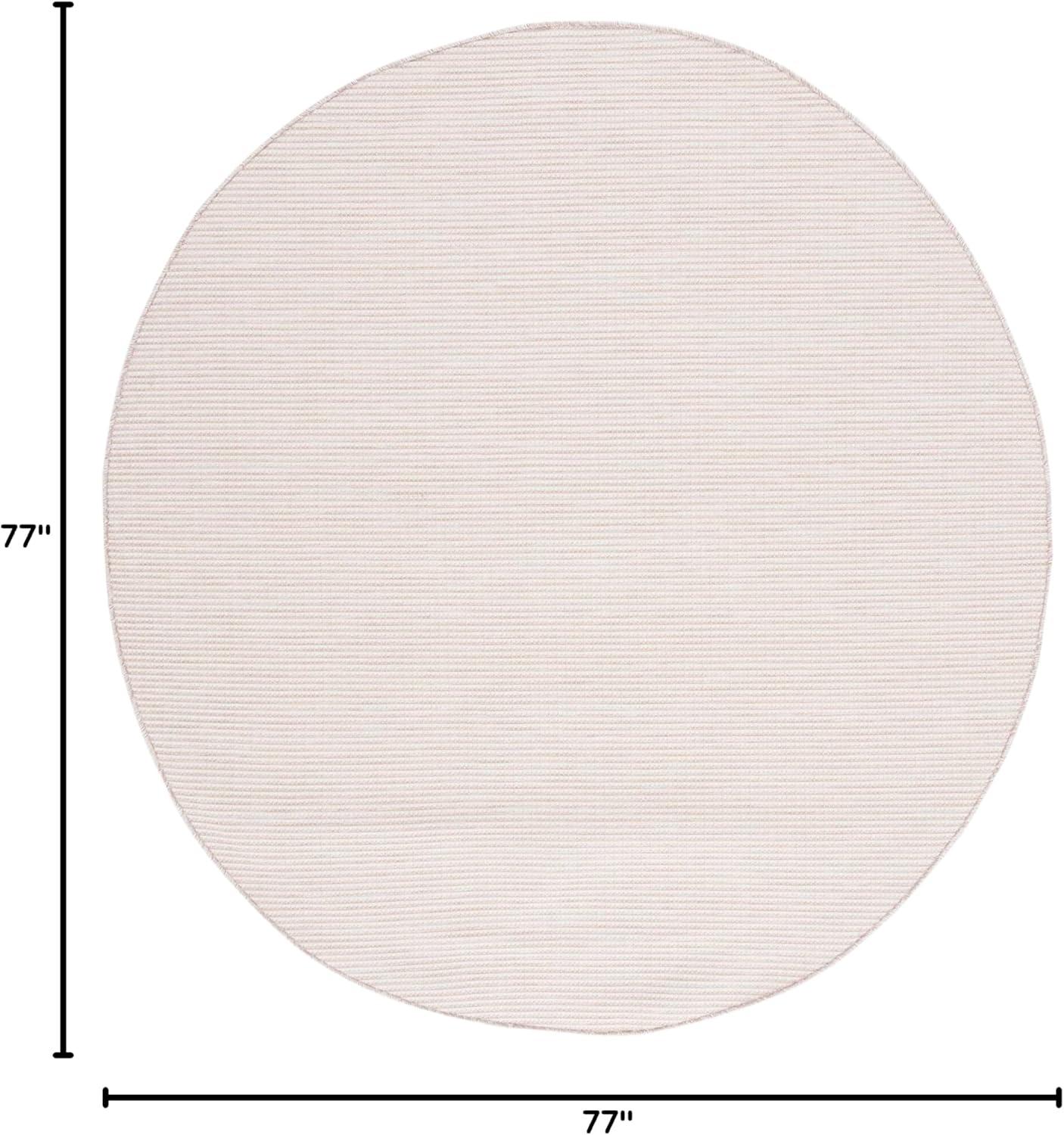 image:imageMartha Stewart x SAFAVIEH Outdoor Area Rug Collection 65 Round Navy Weather Resistant amp Washable Ideal for Patio Backyard Mudroom Deck Dining Space MSR4490NBeige