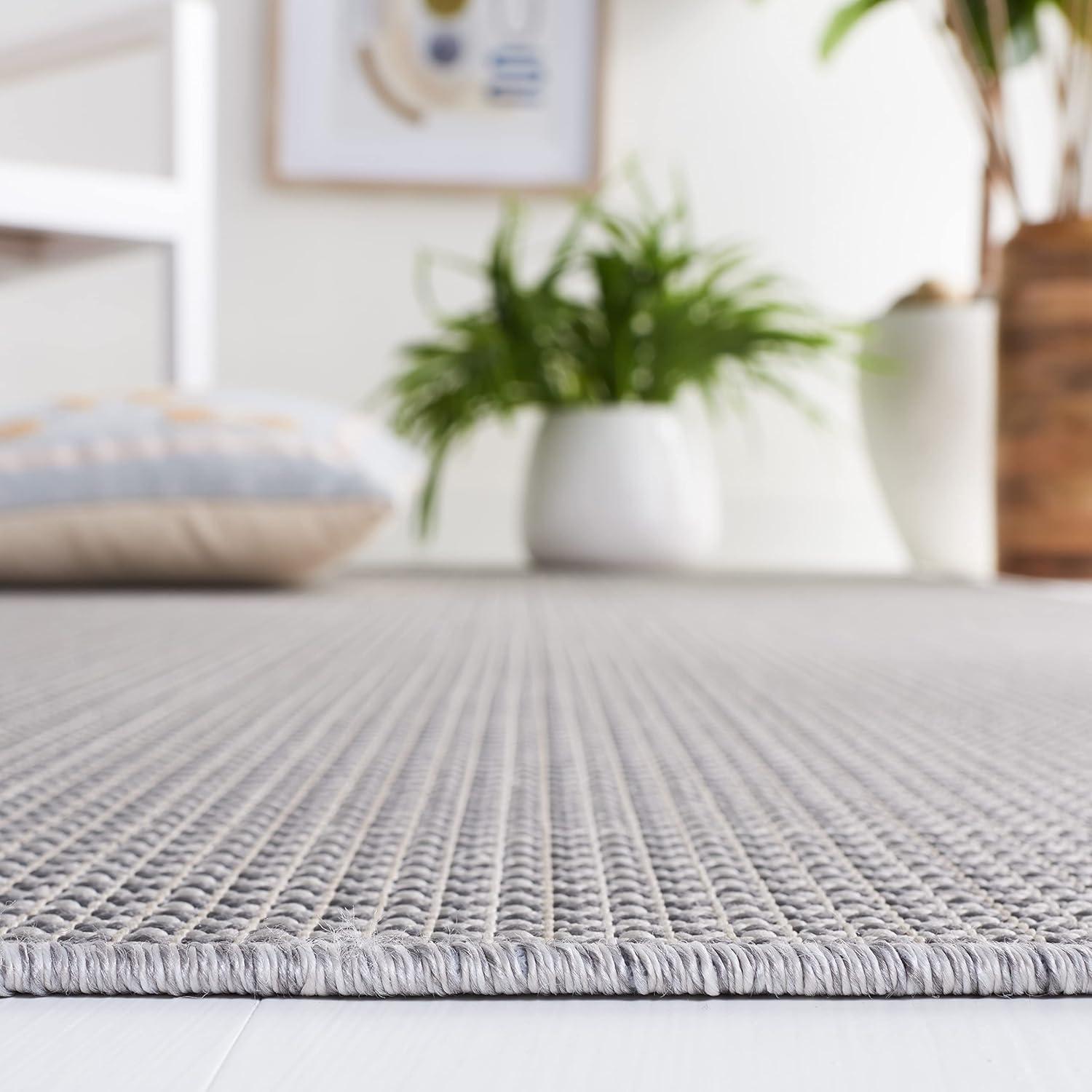 image:imageMartha Stewart x SAFAVIEH Outdoor Area Rug Collection 65 Round Navy Weather Resistant amp Washable Ideal for Patio Backyard Mudroom Deck Dining Space MSR4490NGrey