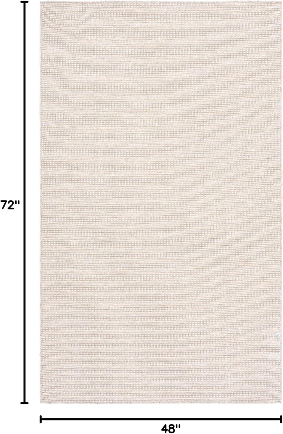image:imageMartha Stewart x SAFAVIEH Outdoor Area Rug Collection 65 Round Navy Weather Resistant amp Washable Ideal for Patio Backyard Mudroom Deck Dining Space MSR4490NBeige