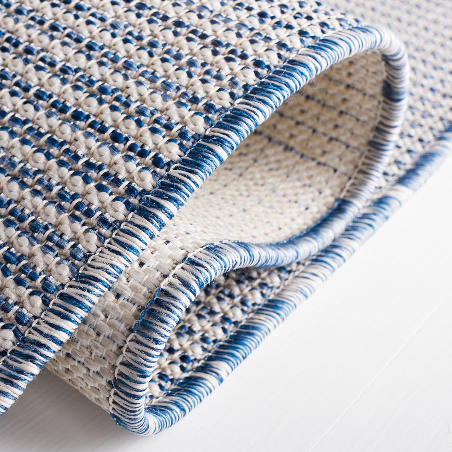 image:imageMartha Stewart x SAFAVIEH Outdoor Area Rug Collection 65 Round Navy Weather Resistant amp Washable Ideal for Patio Backyard Mudroom Deck Dining Space MSR4490NNavy