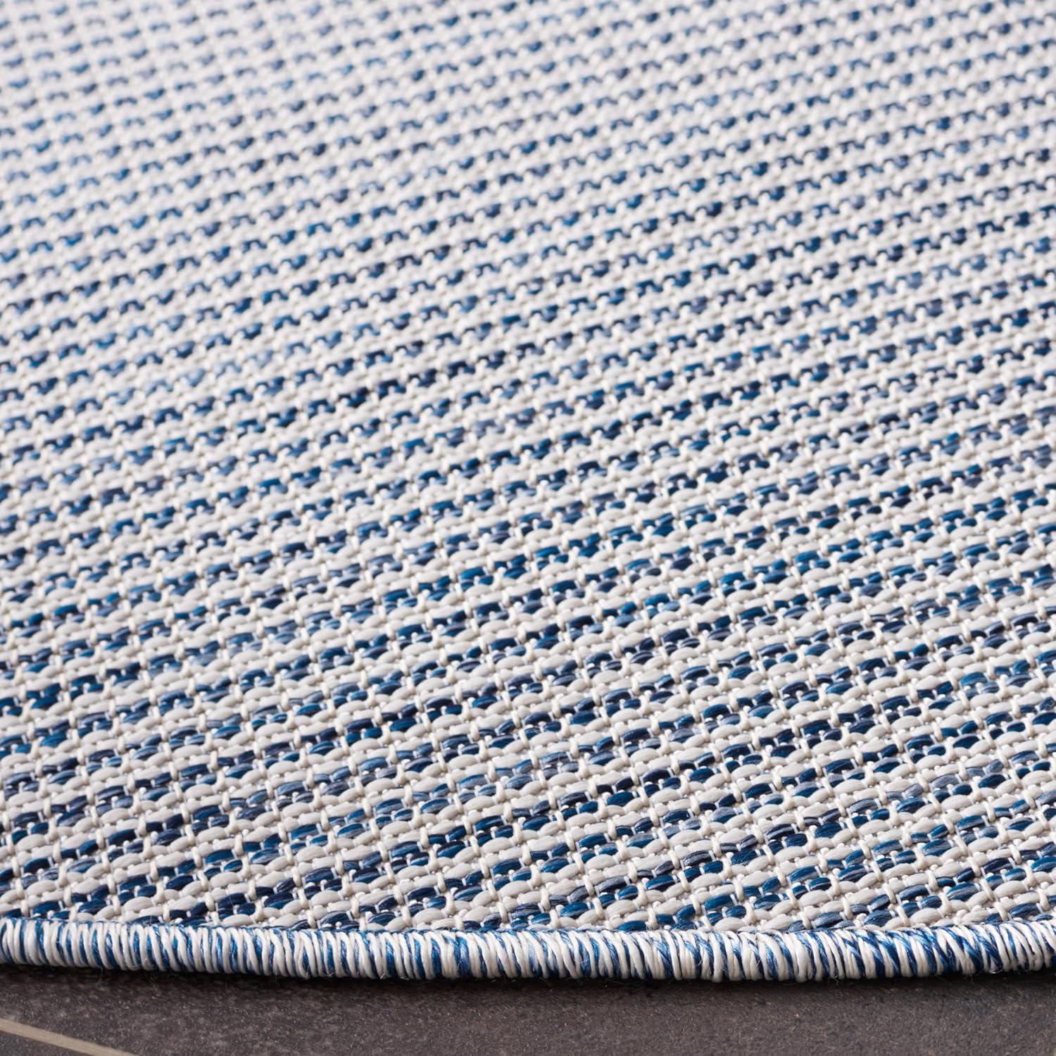 image:imageMartha Stewart x SAFAVIEH Outdoor Area Rug Collection 65 Round Navy Weather Resistant amp Washable Ideal for Patio Backyard Mudroom Deck Dining Space MSR4490NNavy