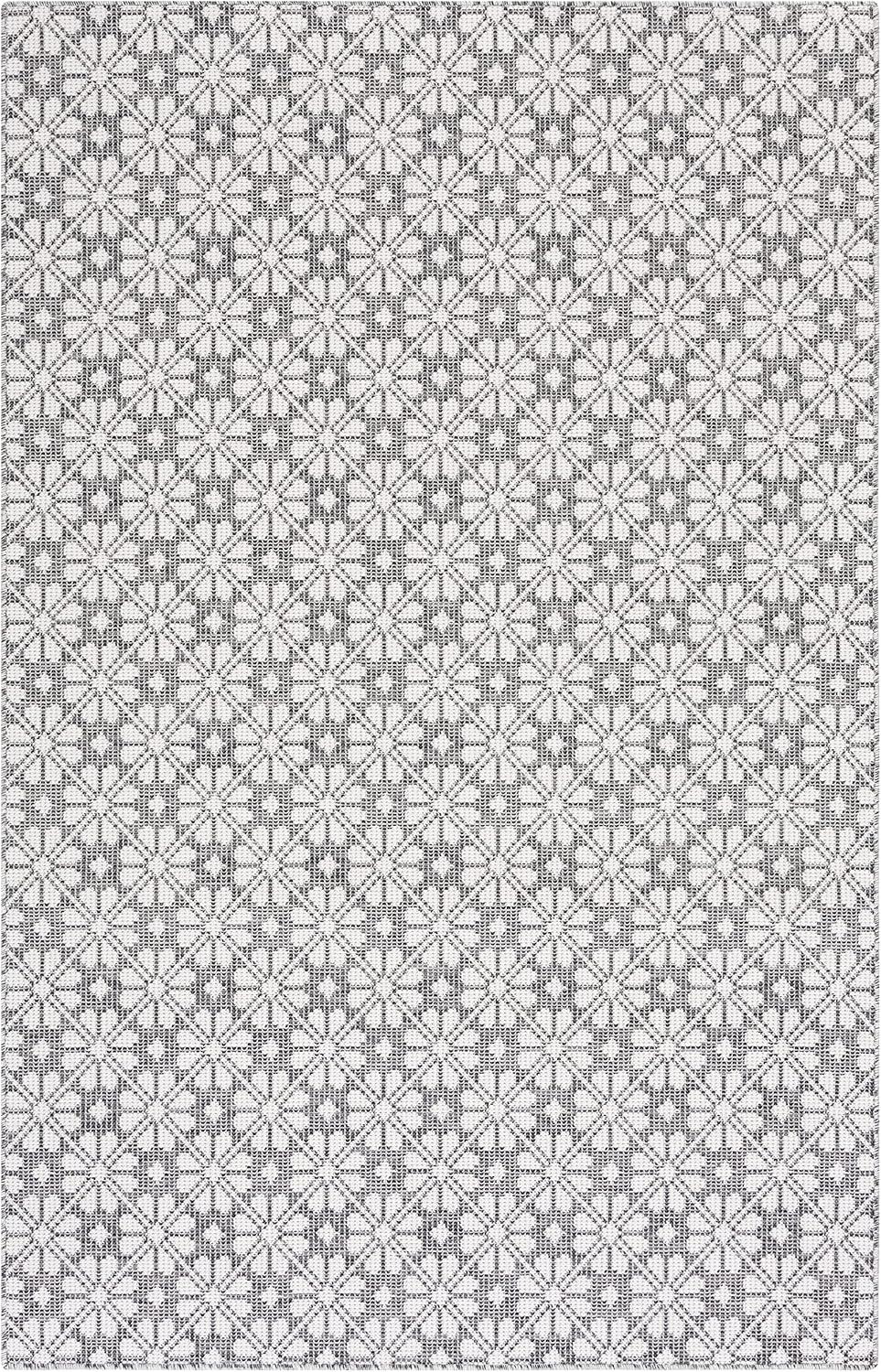 image:imageMartha Stewart x SAFAVIEH Outdoor Area Rug Collection 8 x 10 Black Weather Resistant amp Washable Ideal for Patio Backyard Mudroom Deck Dining Space MSR4491Z
